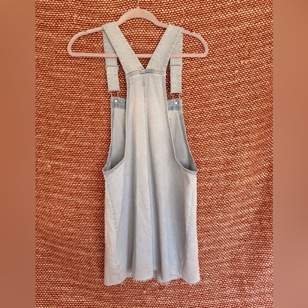 Light Blue Denim Overall dress - Picture 4 of 7